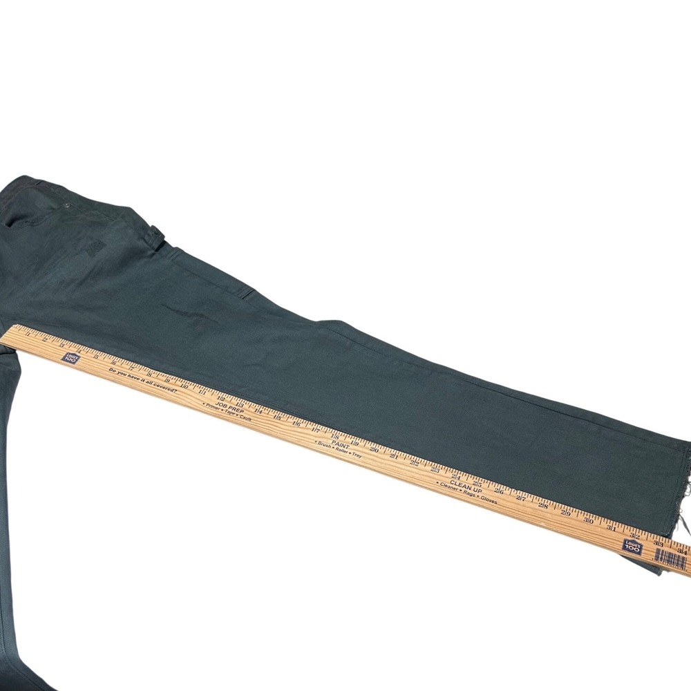 Valabasas Mens 30 Stacked Carpenter Jeans Dark Teal Green Slim Fit Distressed - Picture 5 of 8